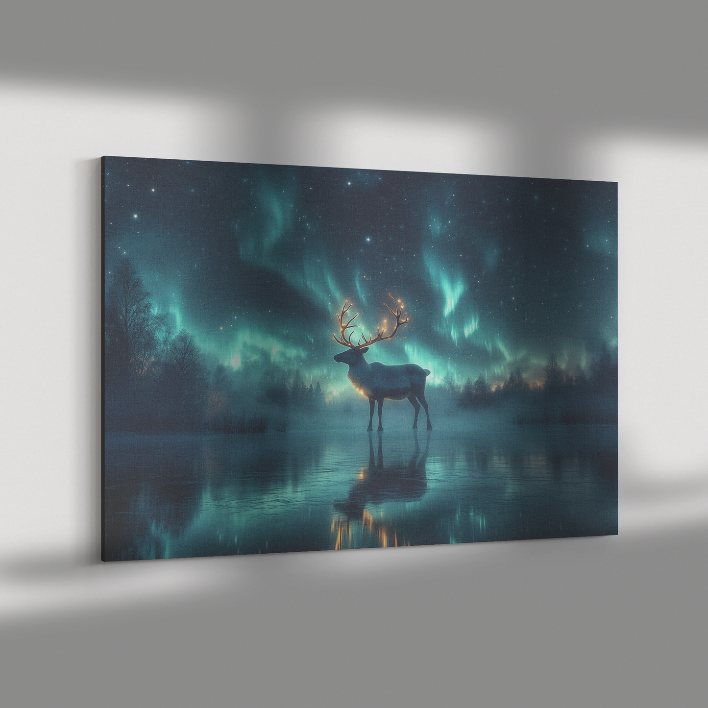 Reindeer_with_Glowing_Antlers_Standing_o_H_Rectangle_Dramatic_Shadow_Mockup.png