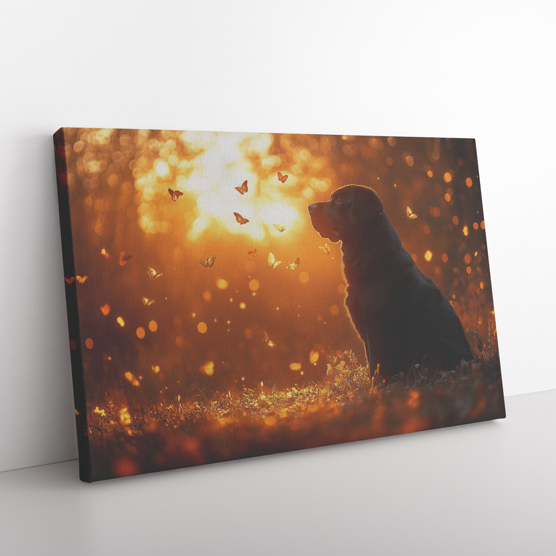 Rottweiler_Guarding_a_Glowing_Forest_Pat_H_Rectangle_Angle_Floor_Mockup.png