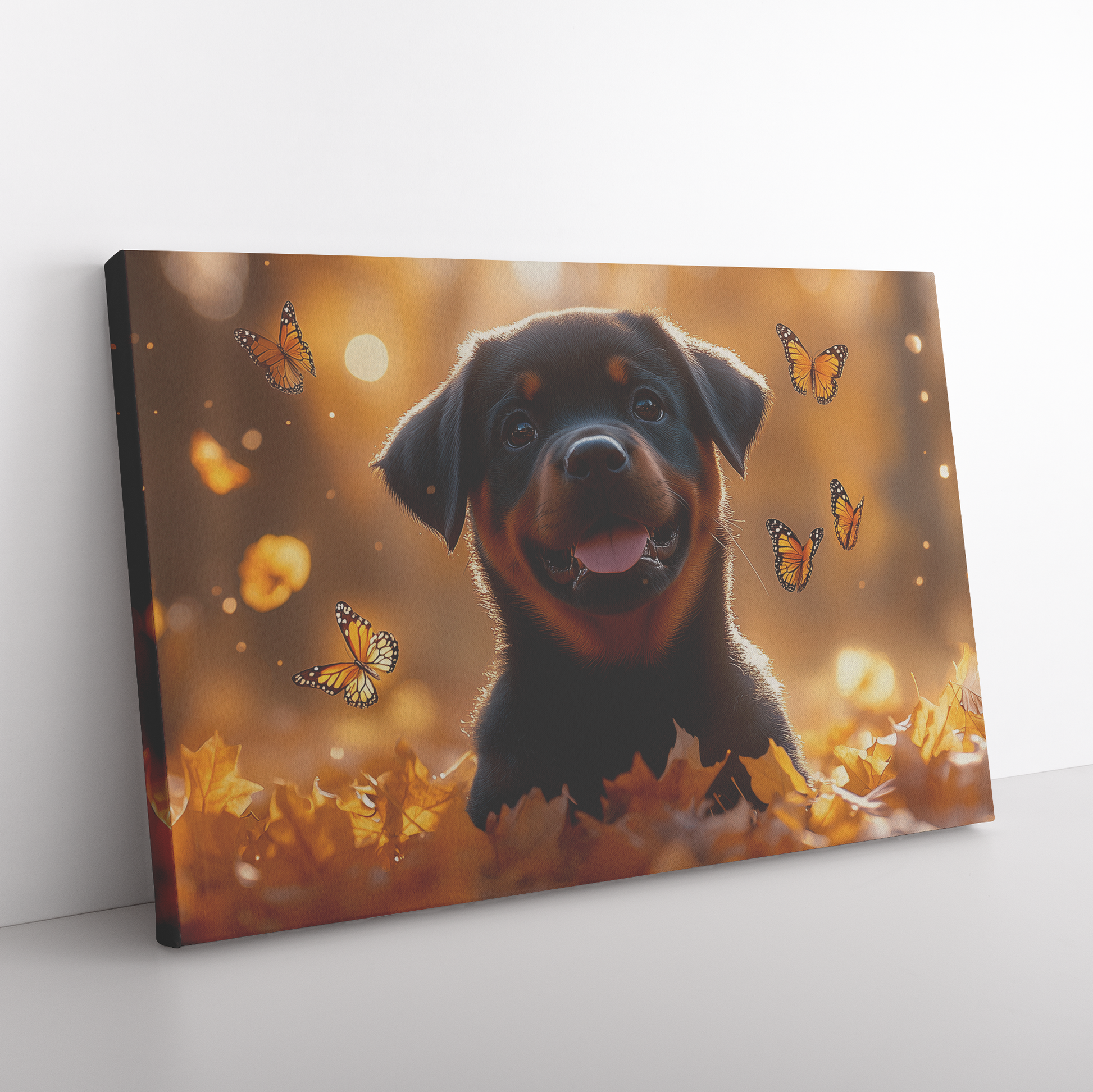 Rottweiler_Puppy_Sitting_in_a_Vibrant_Au_H_Rectangle_Angle_Floor_Mockup.png