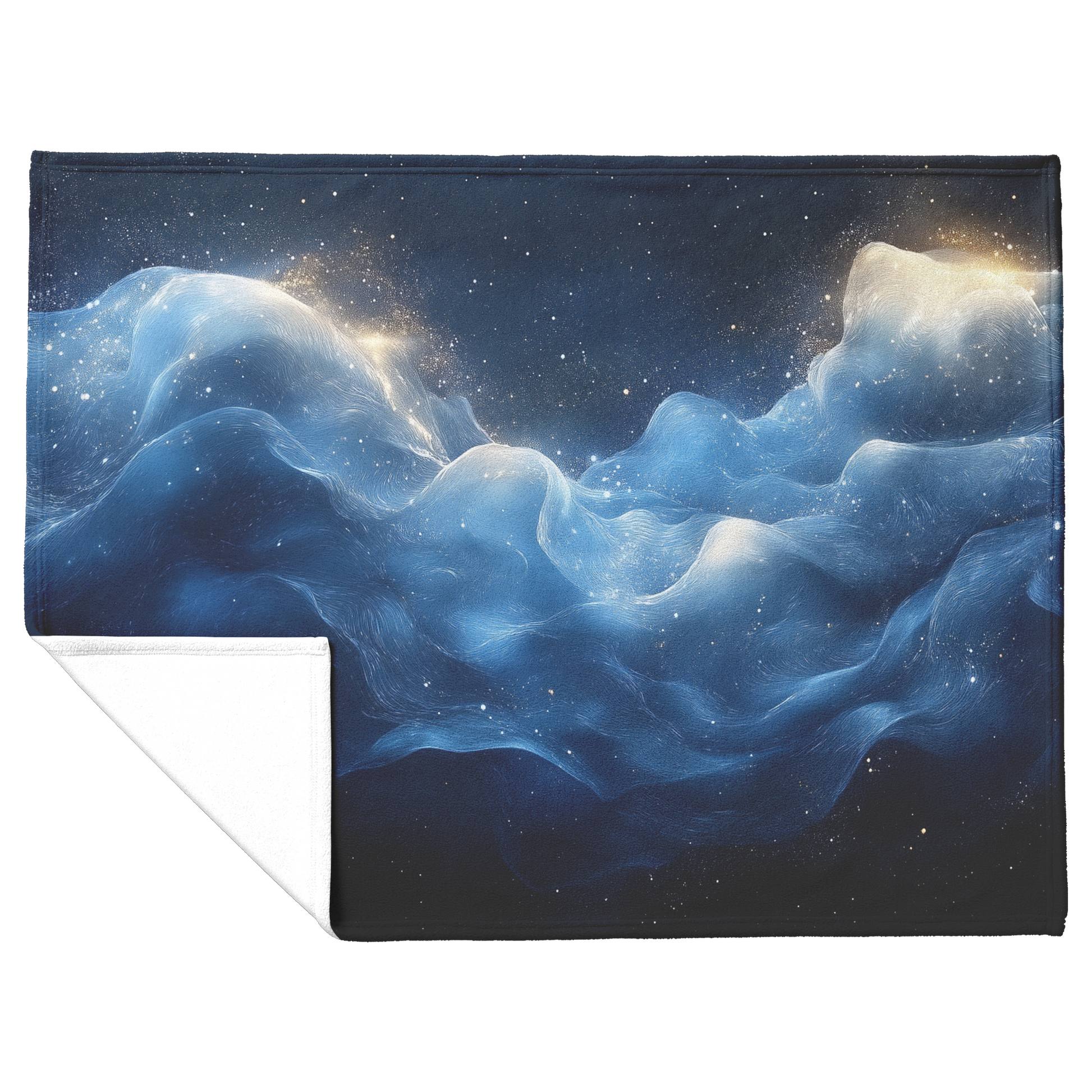 Serene_Deep_Blue_Design_With_Softly_Glow_H_Blanket_Flat_Fold_Mockup.png