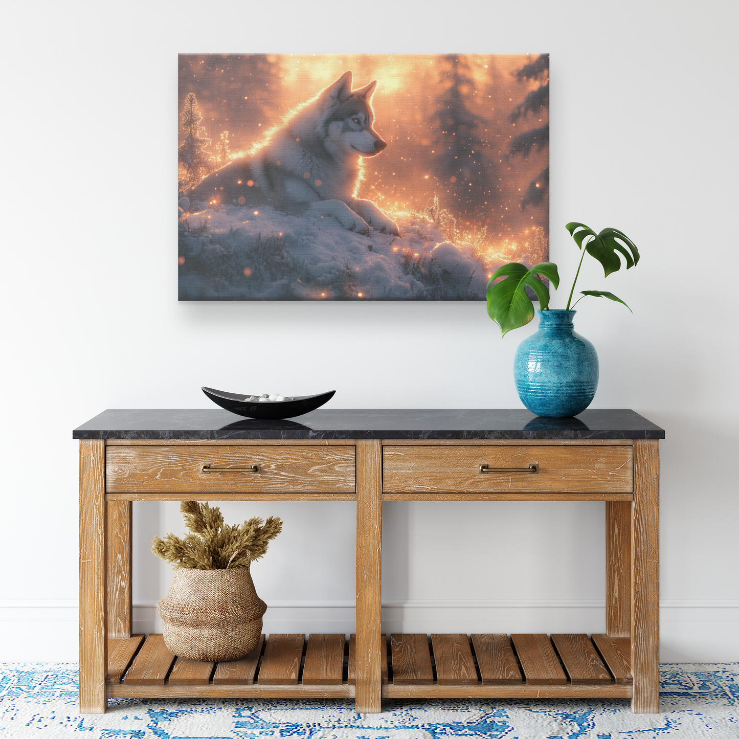 Siberian_Husky_Resting_on_a_Glowing_Hill_H_Rectangle_Smaller_Lifestyle_Mockup.png