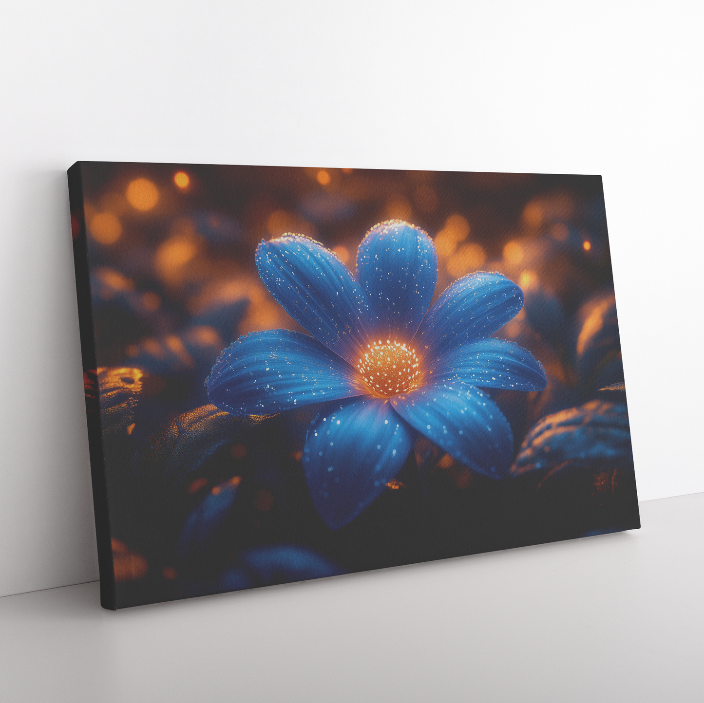 Single_Glowing_Blue_Daisy_with_Golden_Mi_H_Rectangle_Angle_Floor_Mockup.png