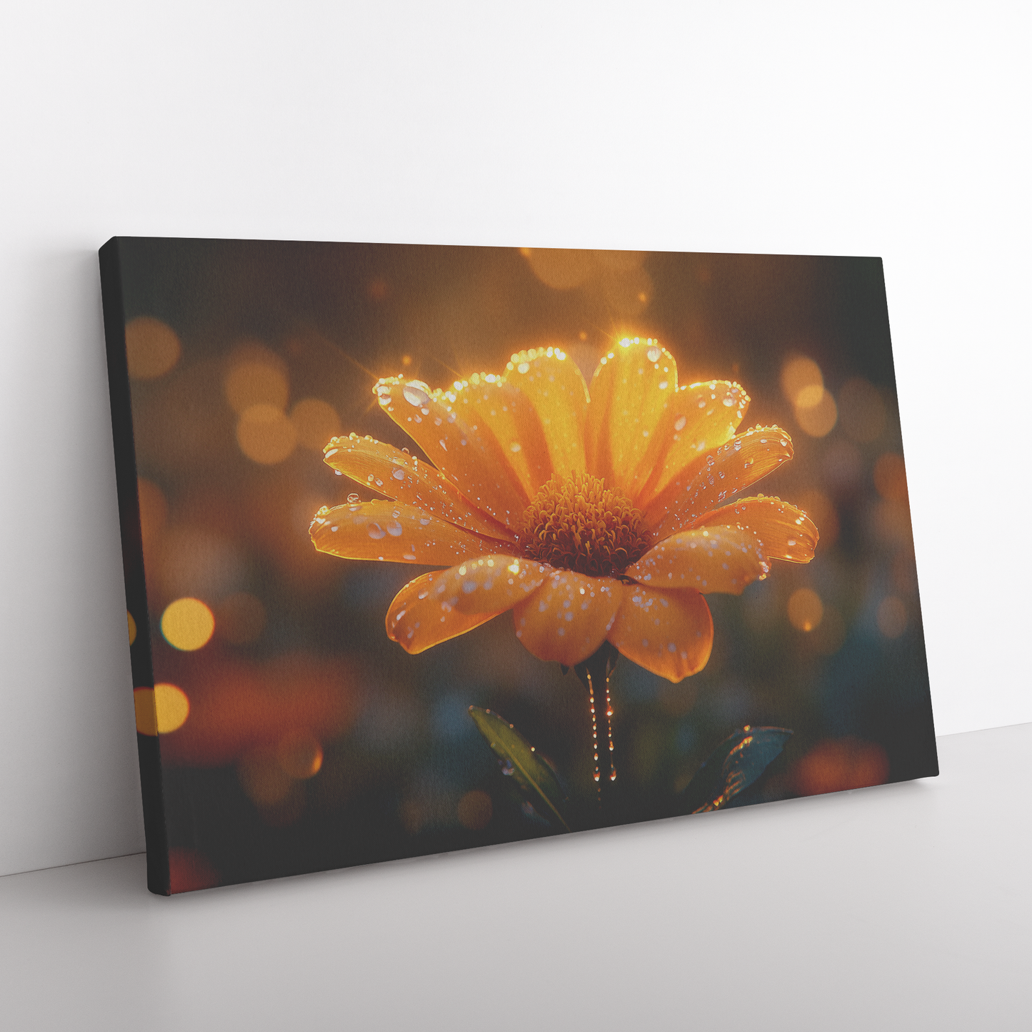 Single_Glowing_Marigold_with_Dewdrops_Su_H_Rectangle_Angle_Floor_Mockup.png