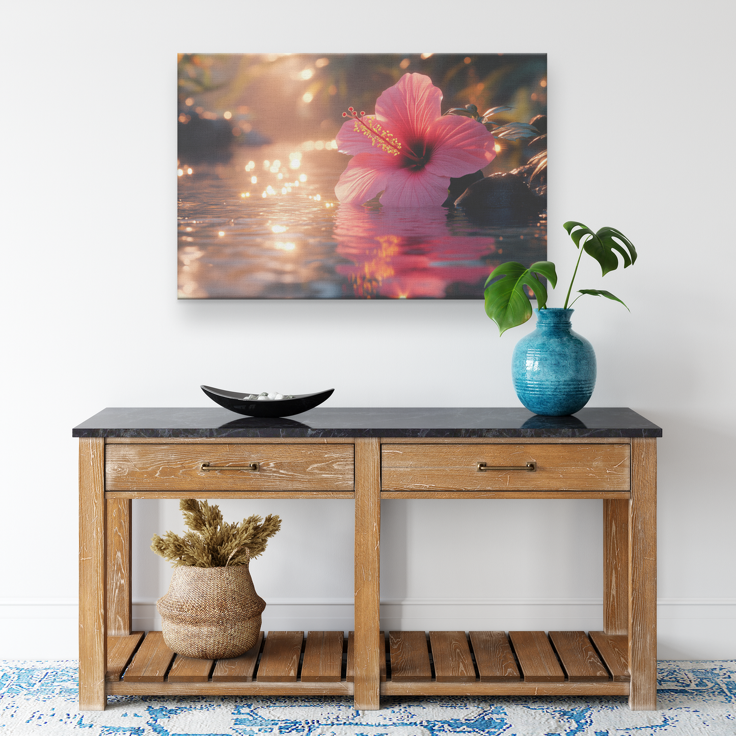 Single_Glowing_Pink_Hibiscus_Resting_on__H_Rectangle_Smaller_Lifestyle_Mockup.png