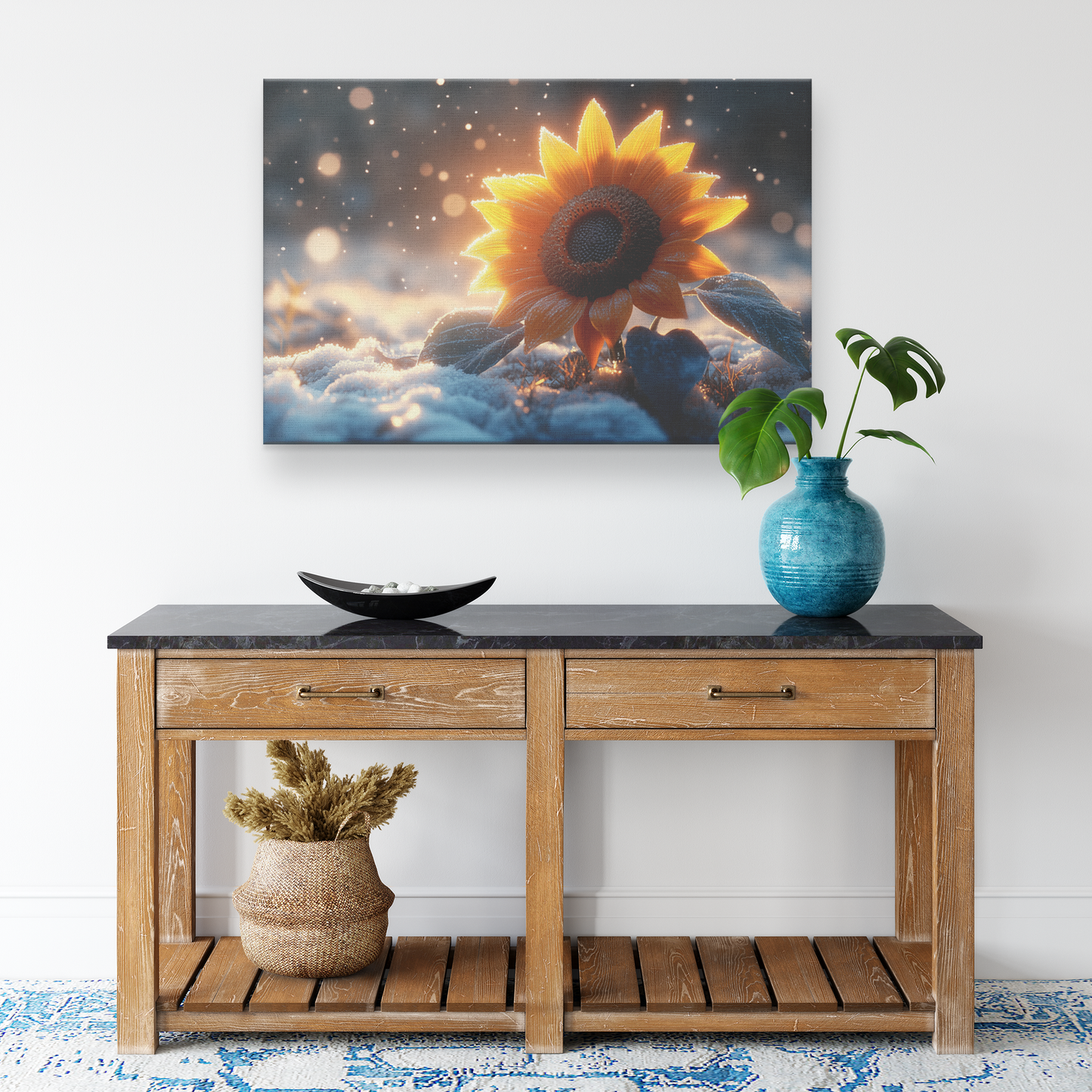 Single_Glowing_Sunflower_in_Frosty_Meado_H_Rectangle_Smaller_Lifestyle_Mockup.png