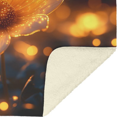 Single_Glowing_Yellow_Daisy_in_Twilight__H_Blanket_Sherpa_Mockup.png