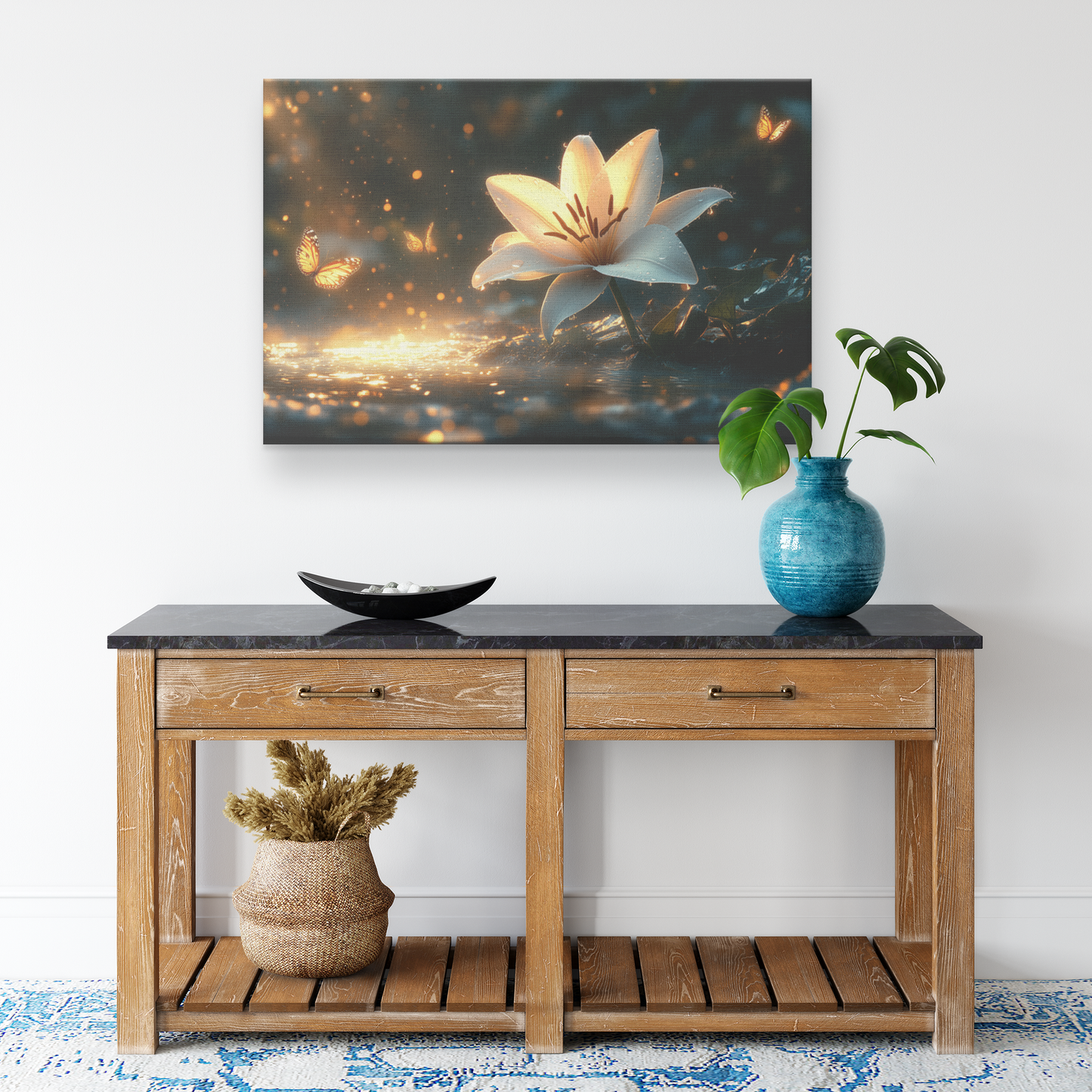 Single_White_Lily_Glowing_in_Misty_Fores_H_Rectangle_Smaller_Lifestyle_Mockup.png