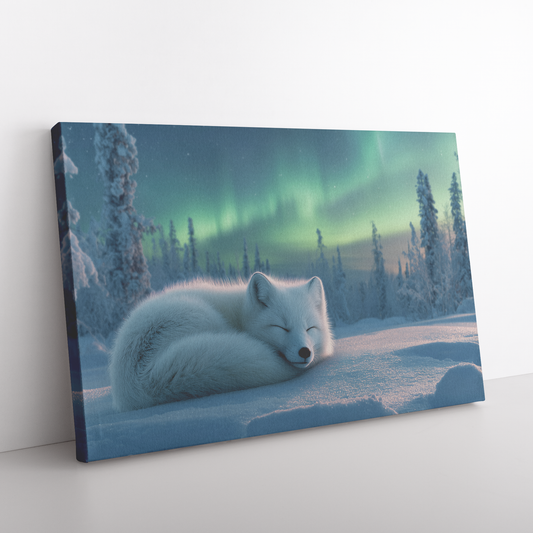 Sleeping_Fox_Curled_in_Snow_Under_Aurora_H_Rectangle_Angle_Floor_Mockup.png_15519471