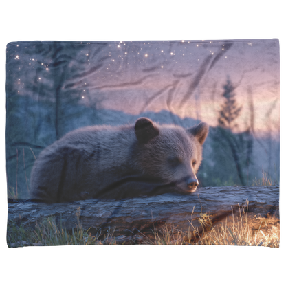 Sleepy_Bear_Cub_Napping_On_Glowing_Log_U_H_Blanket_AS_Flat_Mockup.png