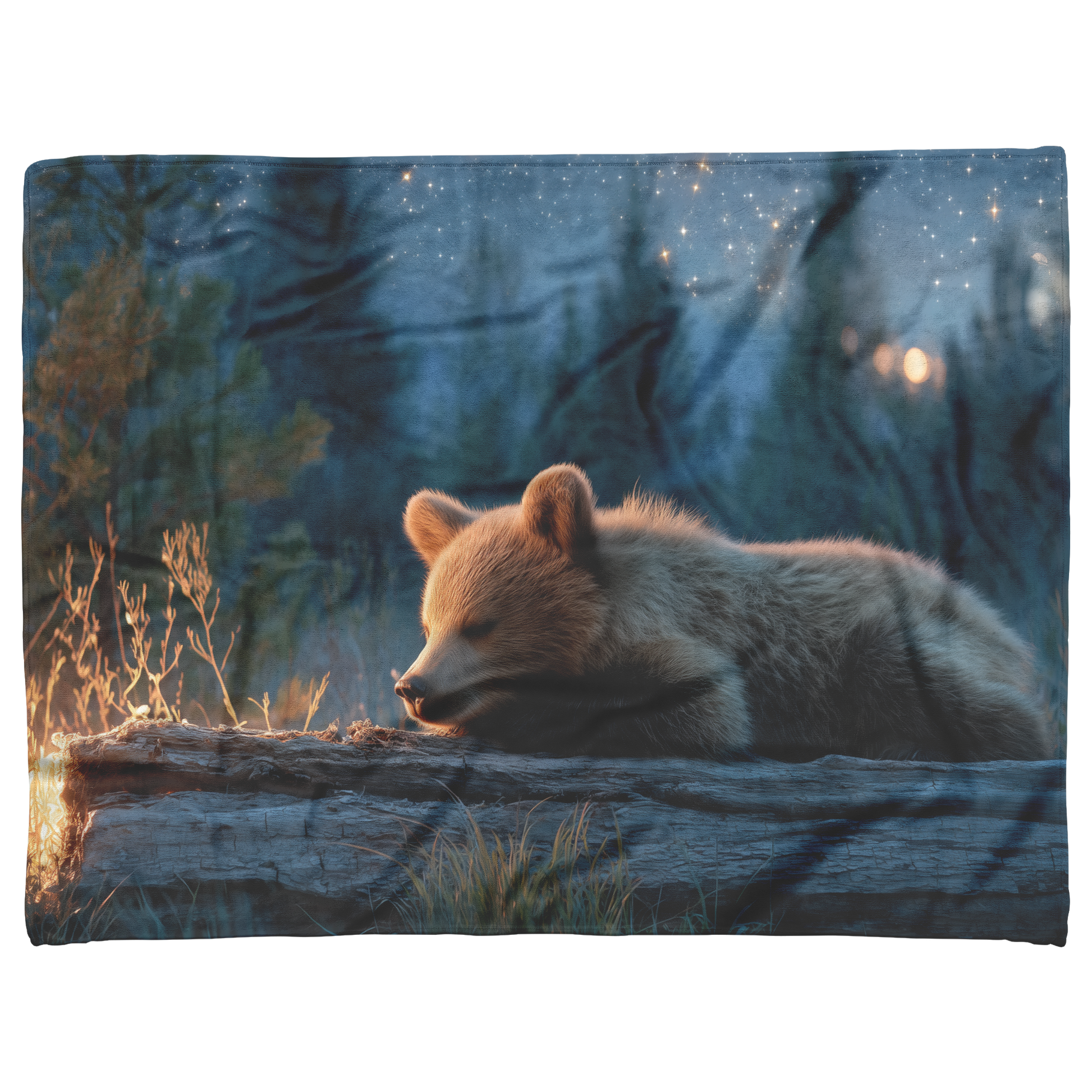Sleepy_Bear_Cub_Napping_On_Glowing_Log_U_H_Blanket_AS_Flat_Mockup.png