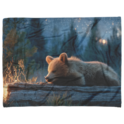 Sleepy_Bear_Cub_Napping_On_Glowing_Log_U_H_Blanket_AS_Flat_Mockup.png
