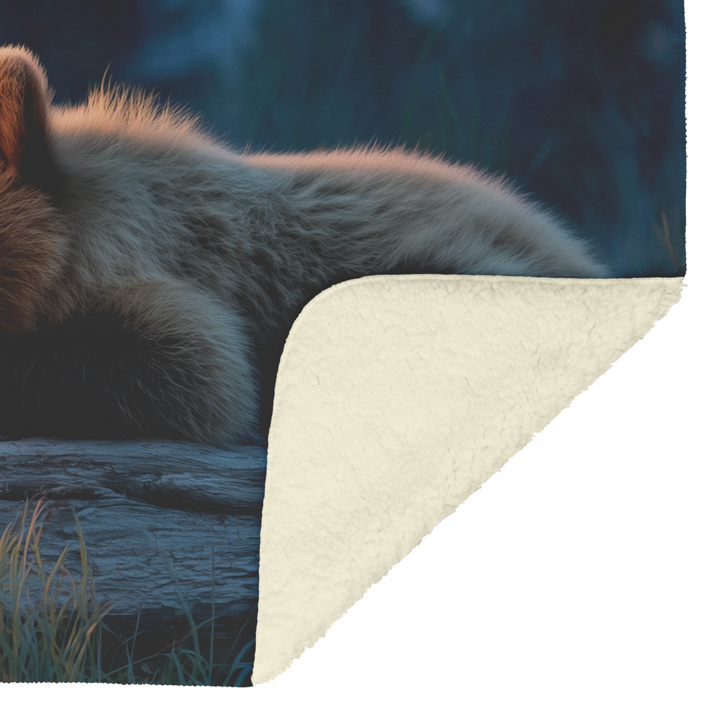 Sleepy_Bear_Cub_Napping_On_Glowing_Log_U_H_Blanket_Sherpa_Mockup.png