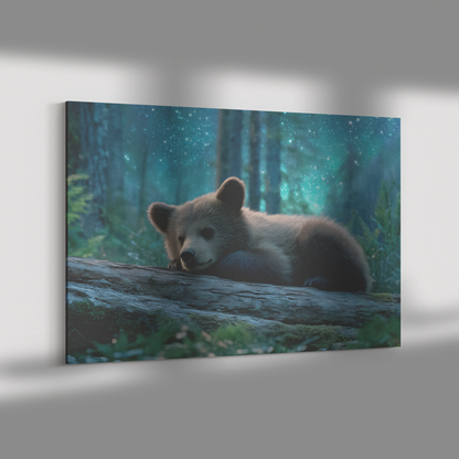 Sleepy_Bear_Cub_Napping_on_Glowing_Log_U_H_Rectangle_Dramatic_Shadow_Mockup.png_15524480