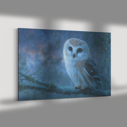 Sleepy_Owl_with_Blue_Eyes_Perched_on_Sta_H_Rectangle_Dramatic_Shadow_Mockup.png_15471577