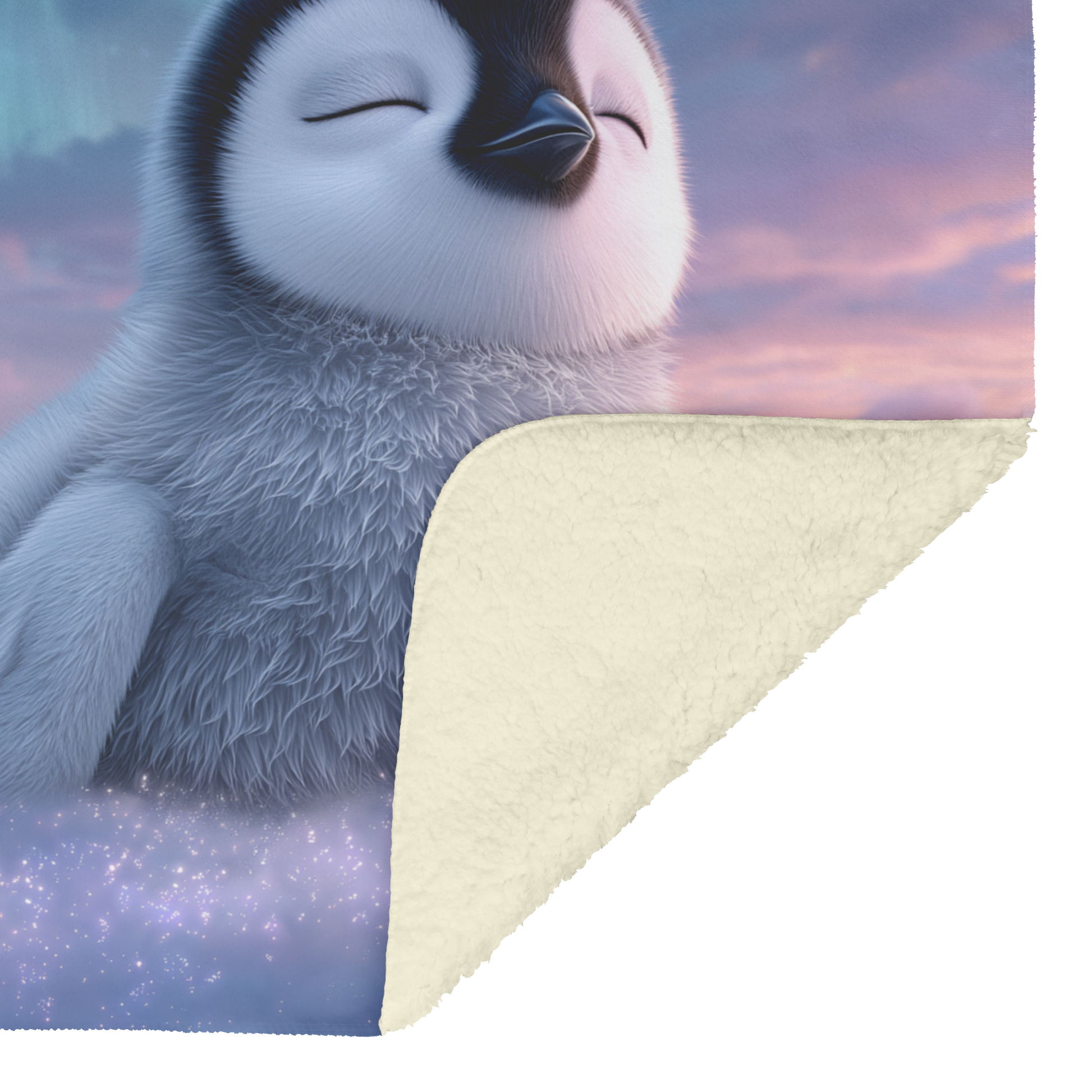 Sleepy_Penguin_Resting_On_Glowing_Cloud__H_Blanket_Sherpa_Mockup.png