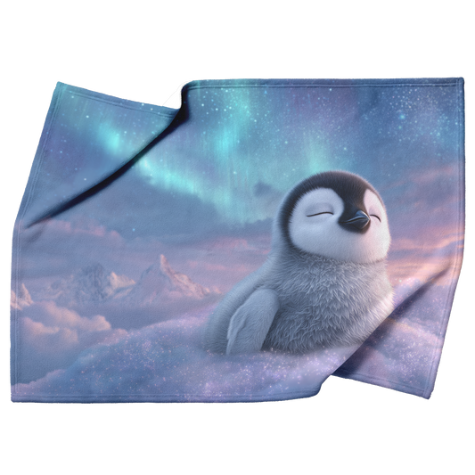 Sleepy_Penguin_Resting_On_Glowing_Cloud__H_Blanket_Top_Bottom_Folds_Mockup.png