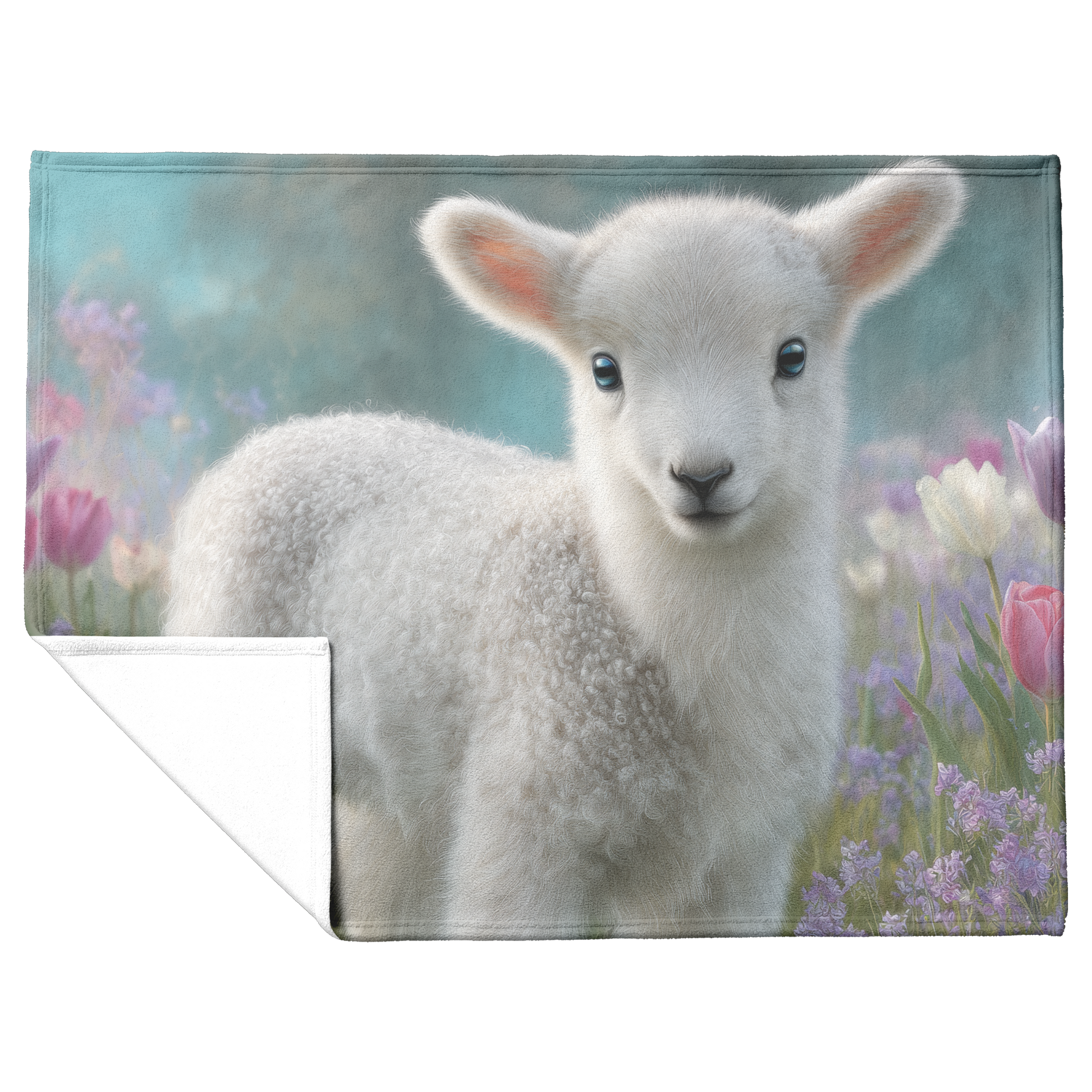 Smiling_Baby_Lamb_With_Fluffy_White_Wool_H_Blanket_Flat_Fold_Mockup.png