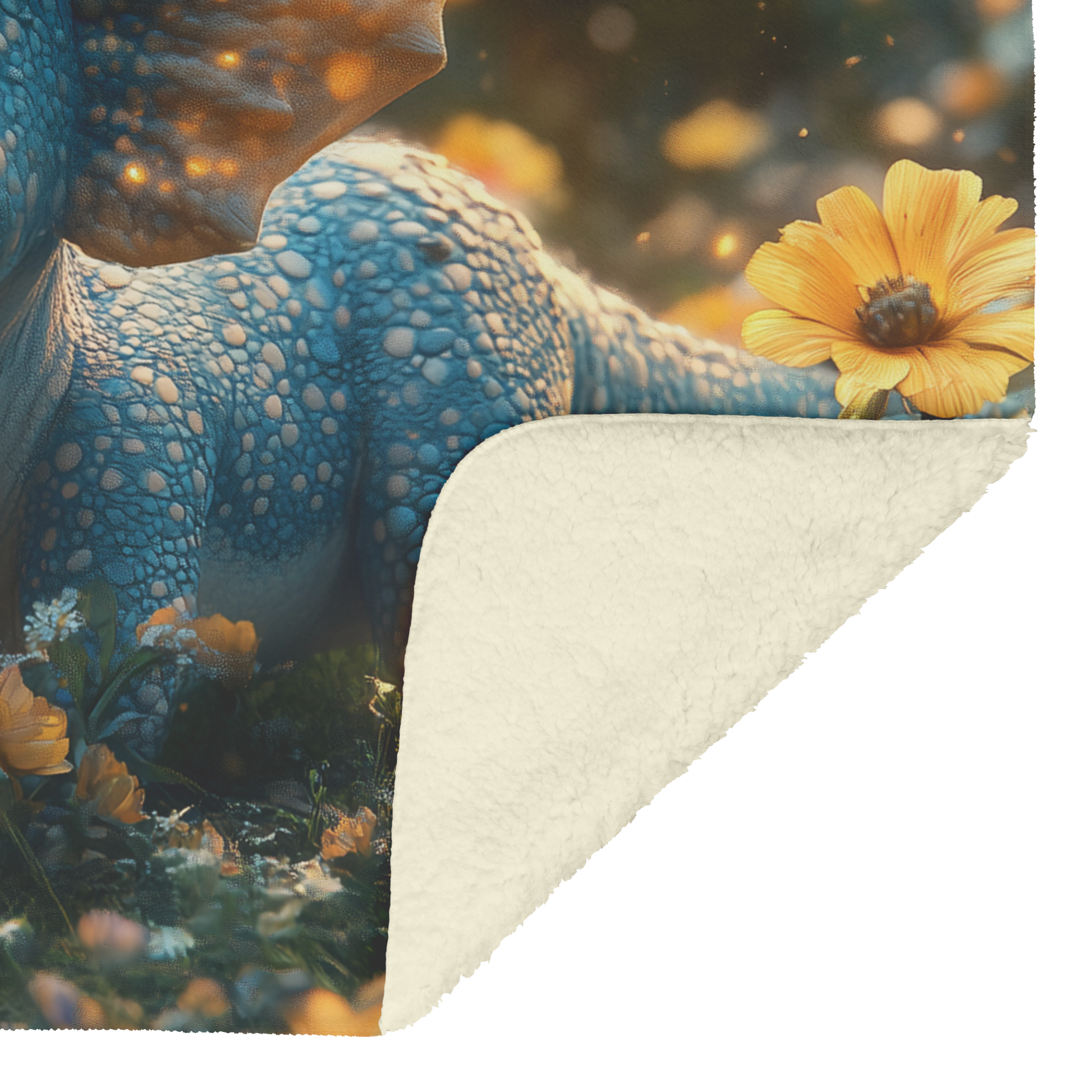 Smiling_Triceratops_With_Big_Round_Horns_H_Blanket_Sherpa_Mockup.png