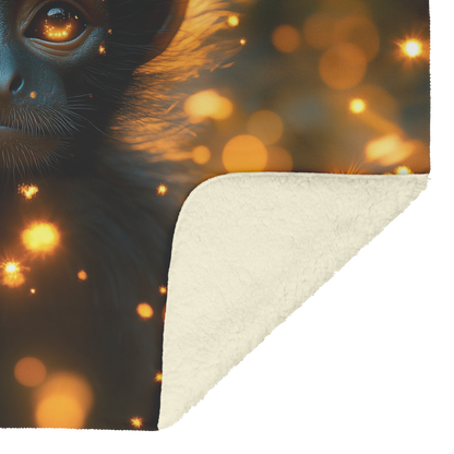Spider_Monkey_Surrounded_by_Glowing_Fire_H_Blanket_Sherpa_Mockup.png
