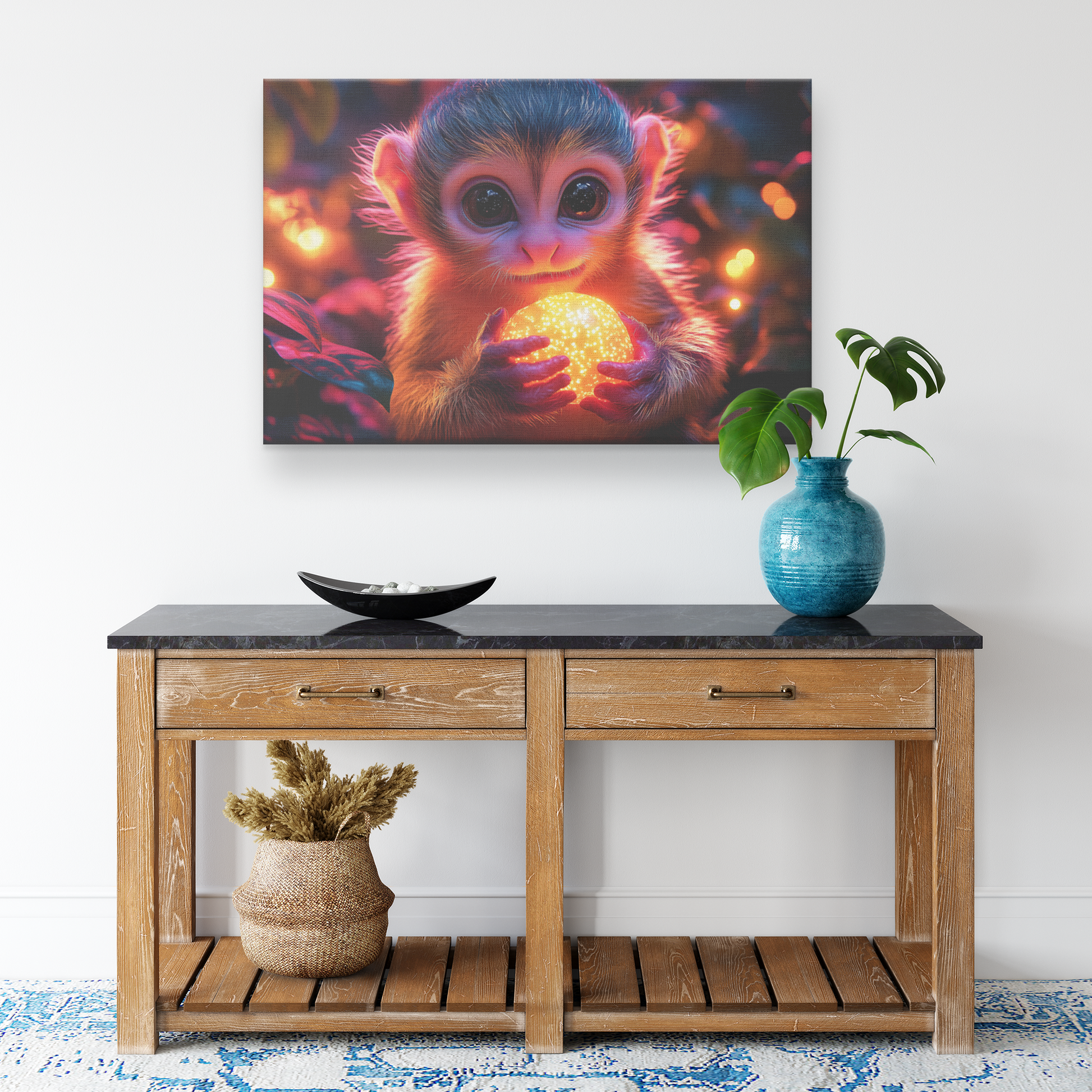 Squirrel_Monkey_Holding_Glowing_Fruit_Su_H_Rectangle_Smaller_Lifestyle_Mockup.png