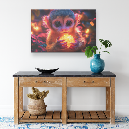 Squirrel_Monkey_Holding_Glowing_Fruit_Su_H_Rectangle_Smaller_Lifestyle_Mockup.png