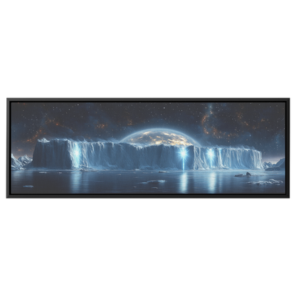 Striking_Flat_Earth_Illustration_Icy_Wal_Framed_Canvas_H_Panoramic_Main_Mockup.png