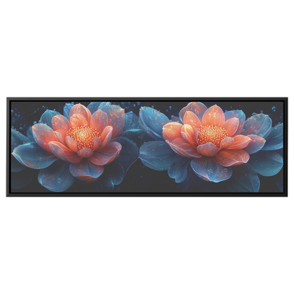 Stylized_Flowers_Swirling_Circular_Cores_Framed_Canvas_H_Panoramic_Main_Mockup.png