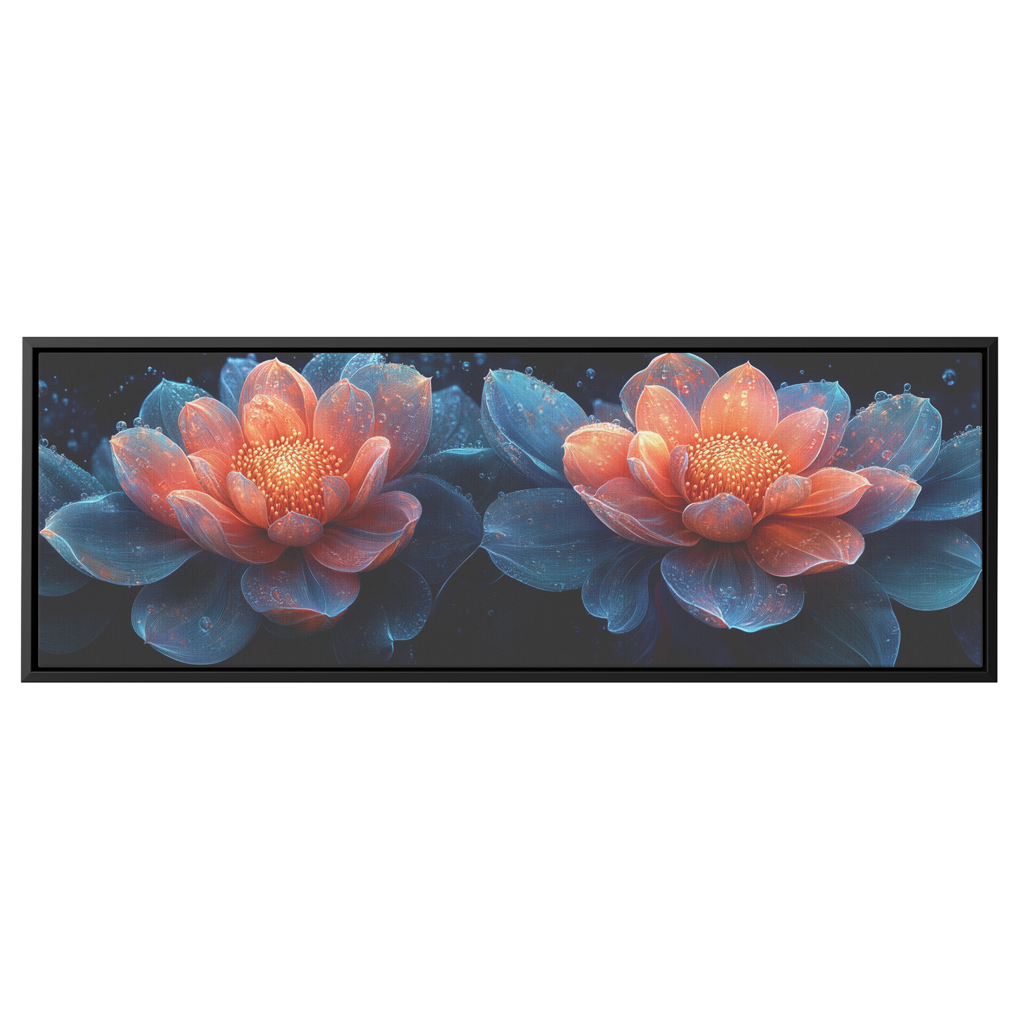 Stylized_Flowers_Swirling_Circular_Cores_Framed_Canvas_H_Panoramic_Main_Mockup.png