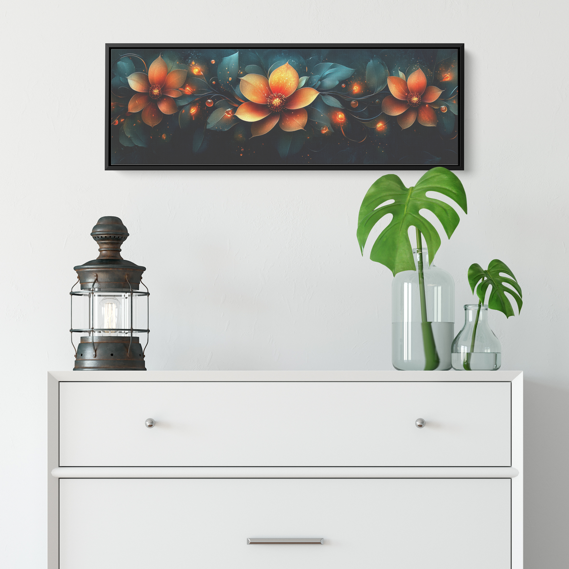 Stylized_Flowers_Swirling_Circular_Cores_Framed_Canvas_H_Panoramic_Small_Lifesty_Mockup.png
