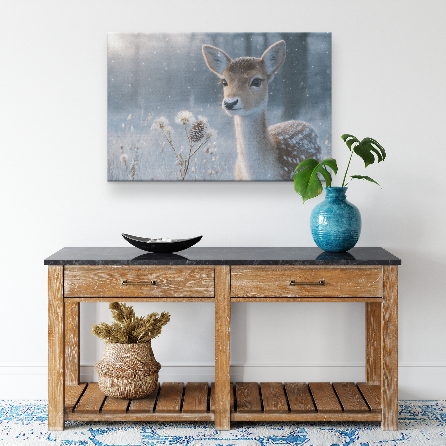Sweet_Reindeer_Nuzzling_Snow_Covered_Pin_H_Rectangle_Smaller_Lifestyle_Mockup.png_15471031