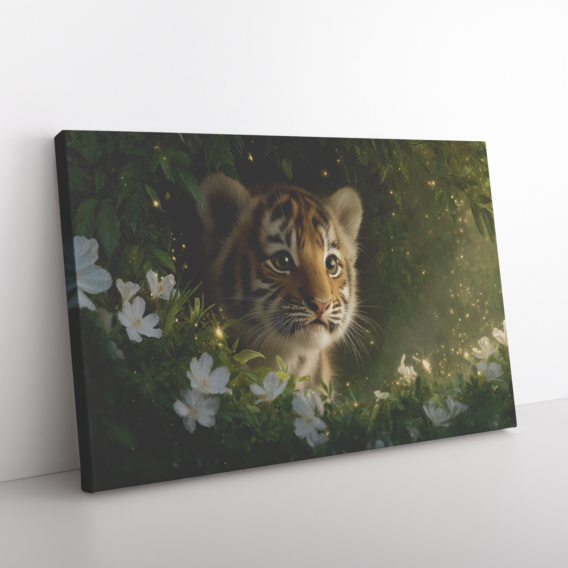 Tiger_Cub_Peeking_Out_from_Glowing_Flowe_H_Rectangle_Angle_Floor_Mockup.png_15333212
