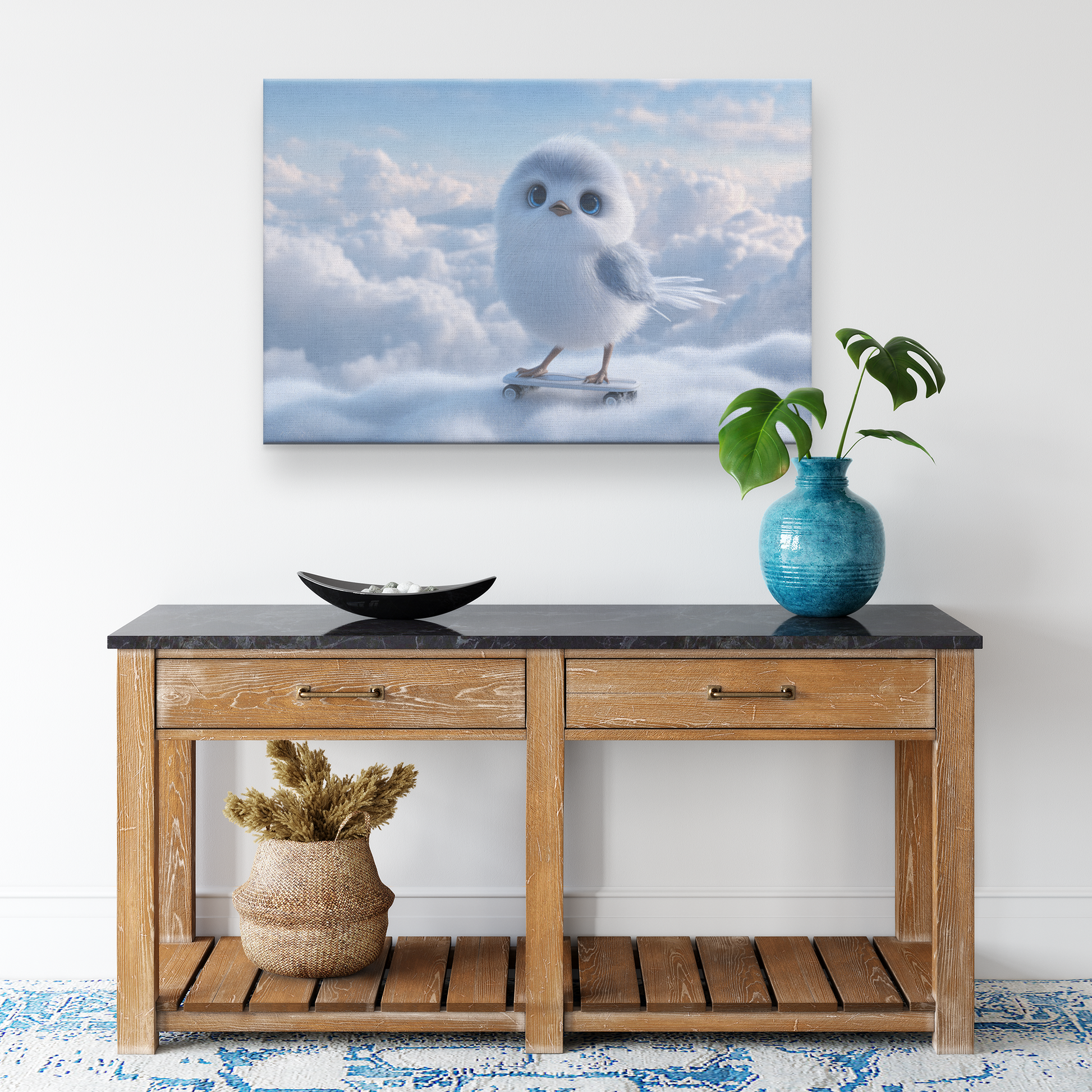 Tiny_Bird_with_Blue_Eyes_Riding_Cloud_Sc_H_Rectangle_Smaller_Lifestyle_Mockup.png_15406342