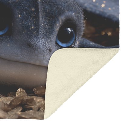 Tiny_Blue_Eyed_Dragon_Sleeping_On_Shiny__H_Blanket_Sherpa_Mockup.png