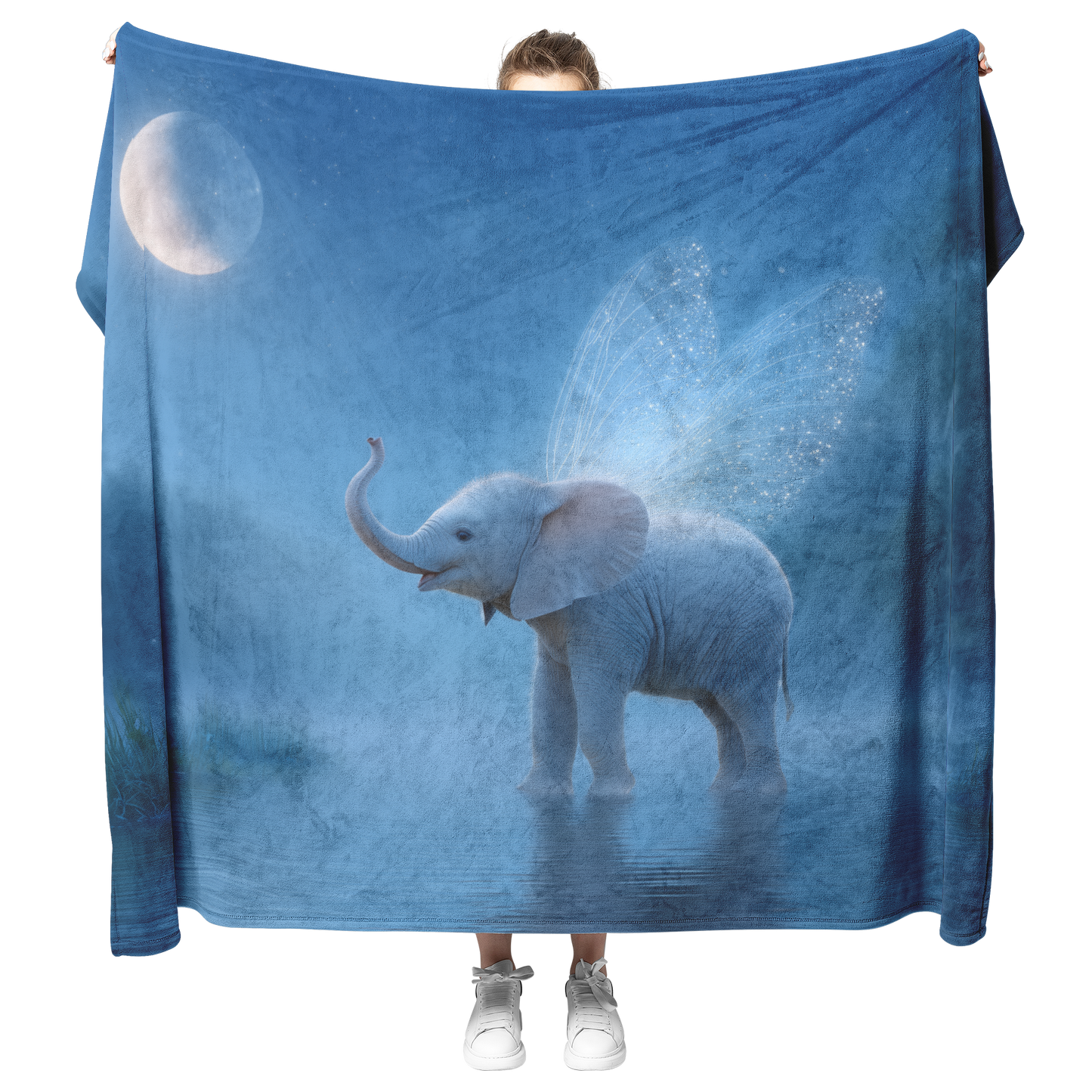 Tiny_Magical_Elephant_With_Glittery_Wing_H_Blanket_Model_Mockup.png