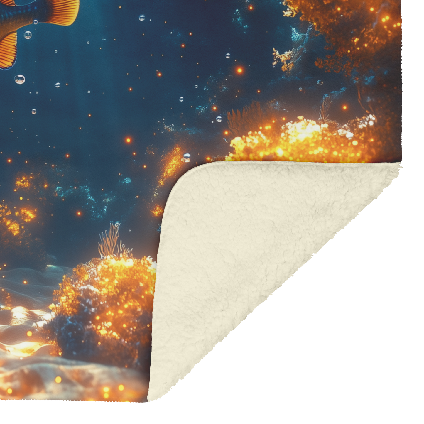Triggerfish_Swimming_Through_Glowing_Cor_H_Blanket_Sherpa_Mockup.png