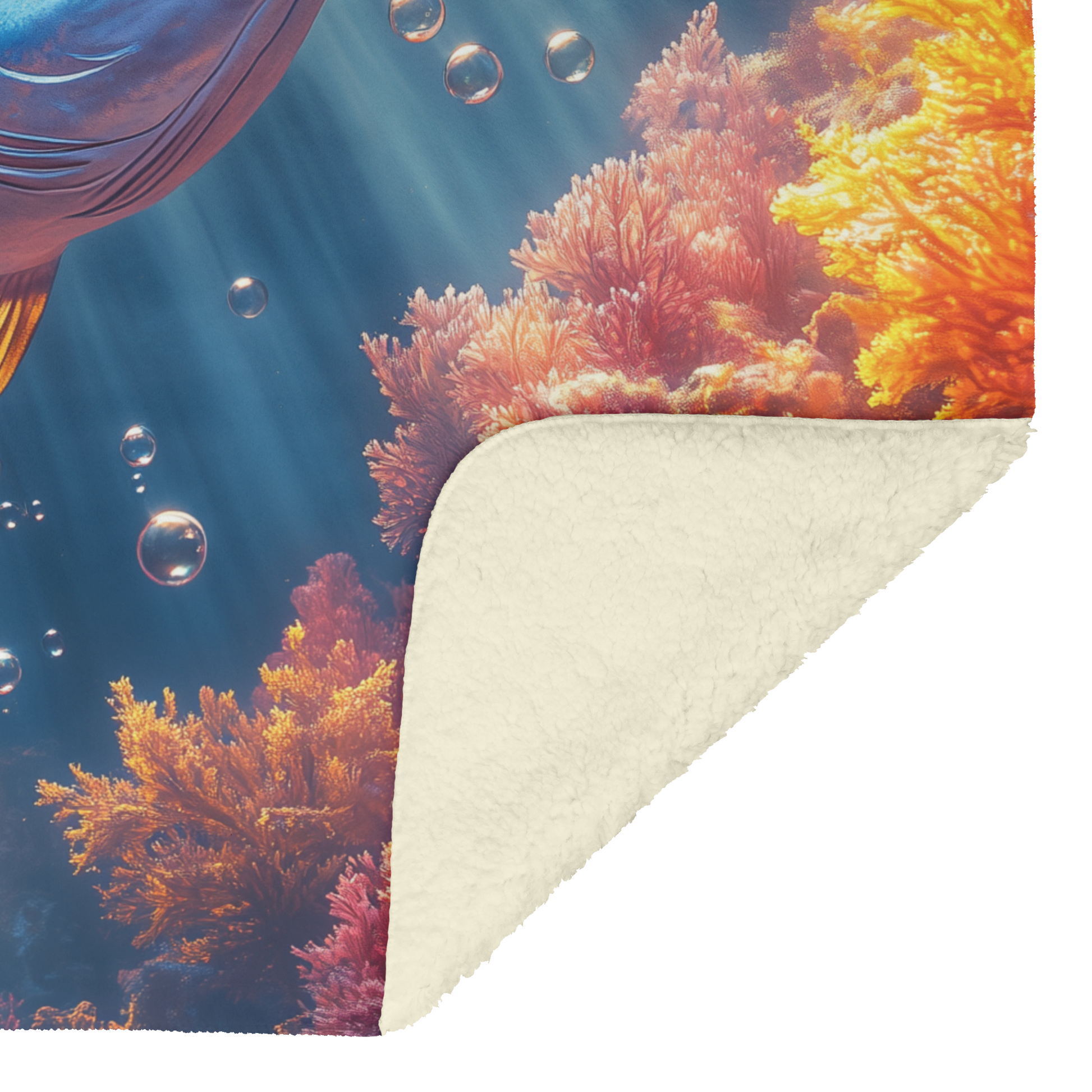 Tuna_Exploring_Glowing_Coral_Reefs_with__H_Blanket_Sherpa_Mockup.png