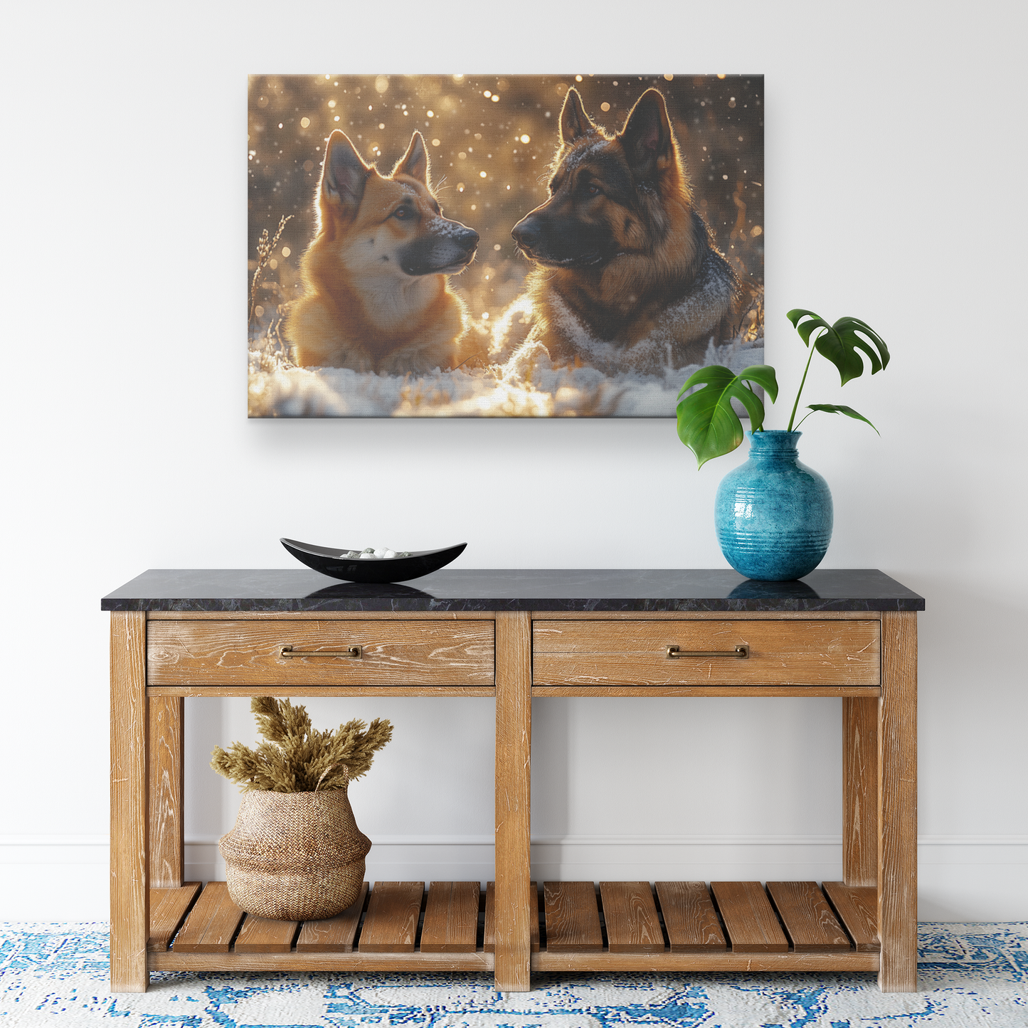 Two_German_Shepherds_Playing_in_Glowing__H_Rectangle_Smaller_Lifestyle_Mockup.png
