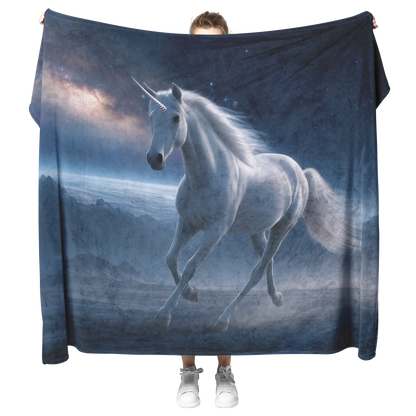 Unicorn_With_Shimmering_Mane_Galloping_A_H_Blanket_Model_Mockup.png