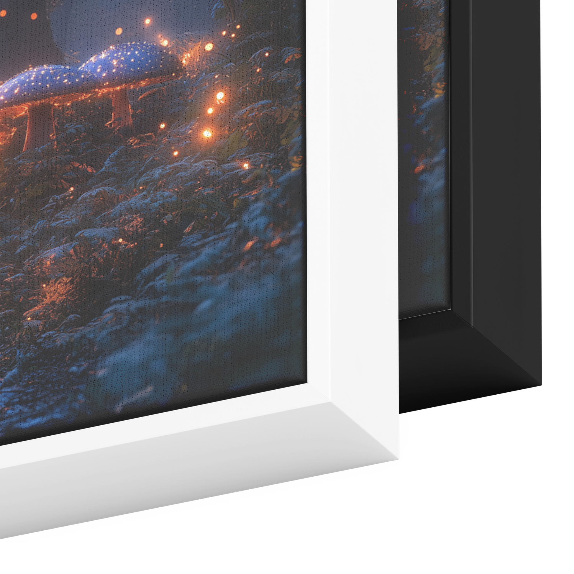 Vibrant_Fantasy_Forest_Glowing_Blue_Purp_Framed_Canvas_H_Panoramic_Color_Options_Mockup.png