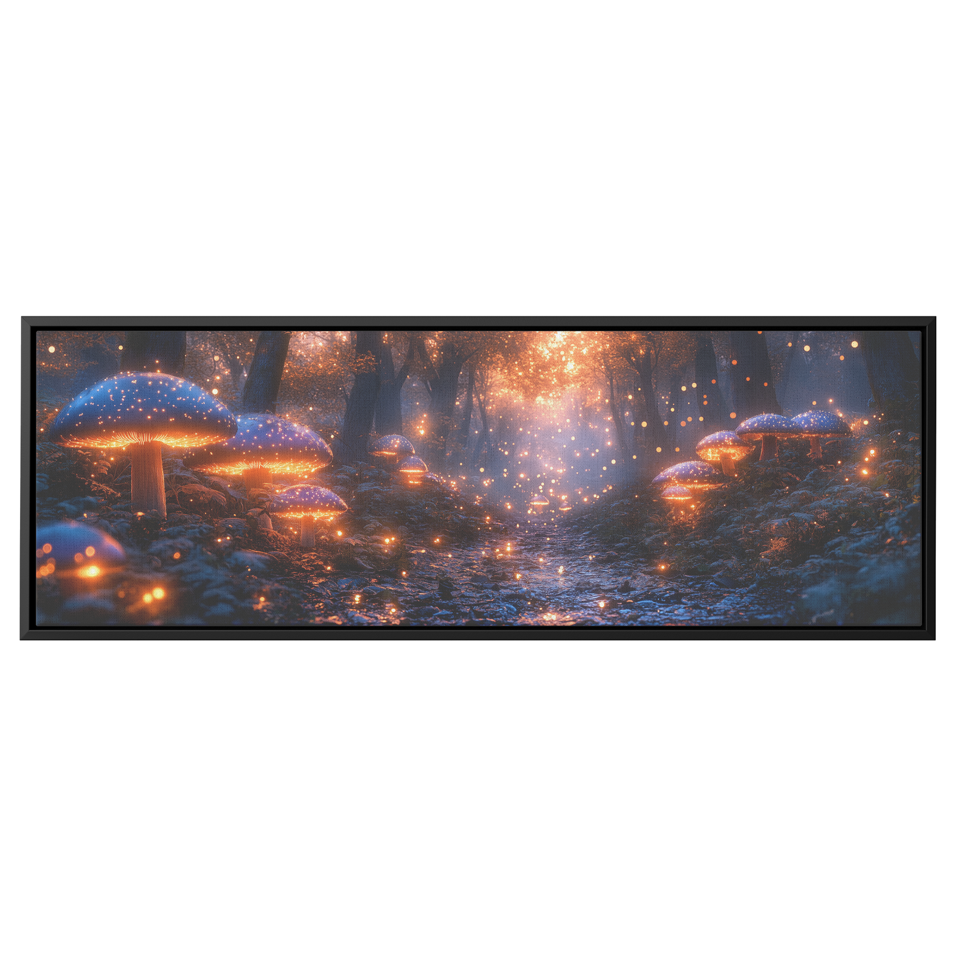 Vibrant_Fantasy_Forest_Glowing_Blue_Purp_Framed_Canvas_H_Panoramic_Main_Mockup.png