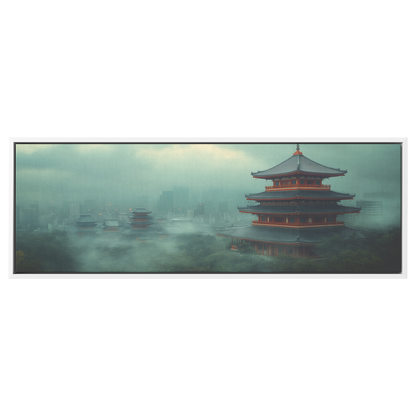 Vintage_View_of_Tokyo_Historical_Temples_White_Framed_Canvas_H_Panoramic_Main_Mockup.png