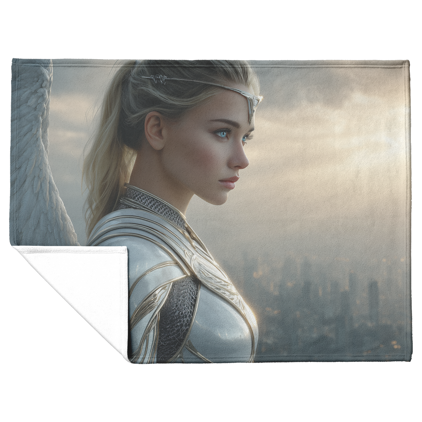 Warrior_Guardian_Angel_In_Silver_Armor_W_H_Blanket_Flat_Fold_Mockup.png