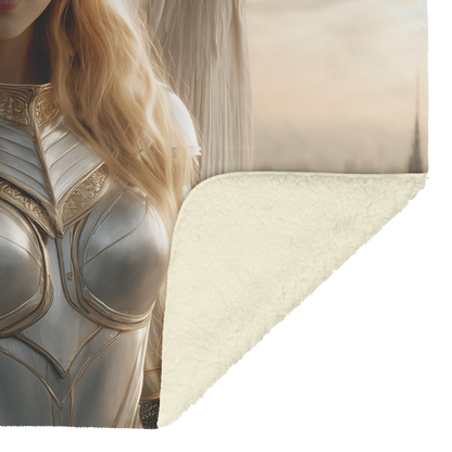 Warrior_Guardian_Angel_In_Silver_Armor_W_H_Blanket_Sherpa_Mockup.png