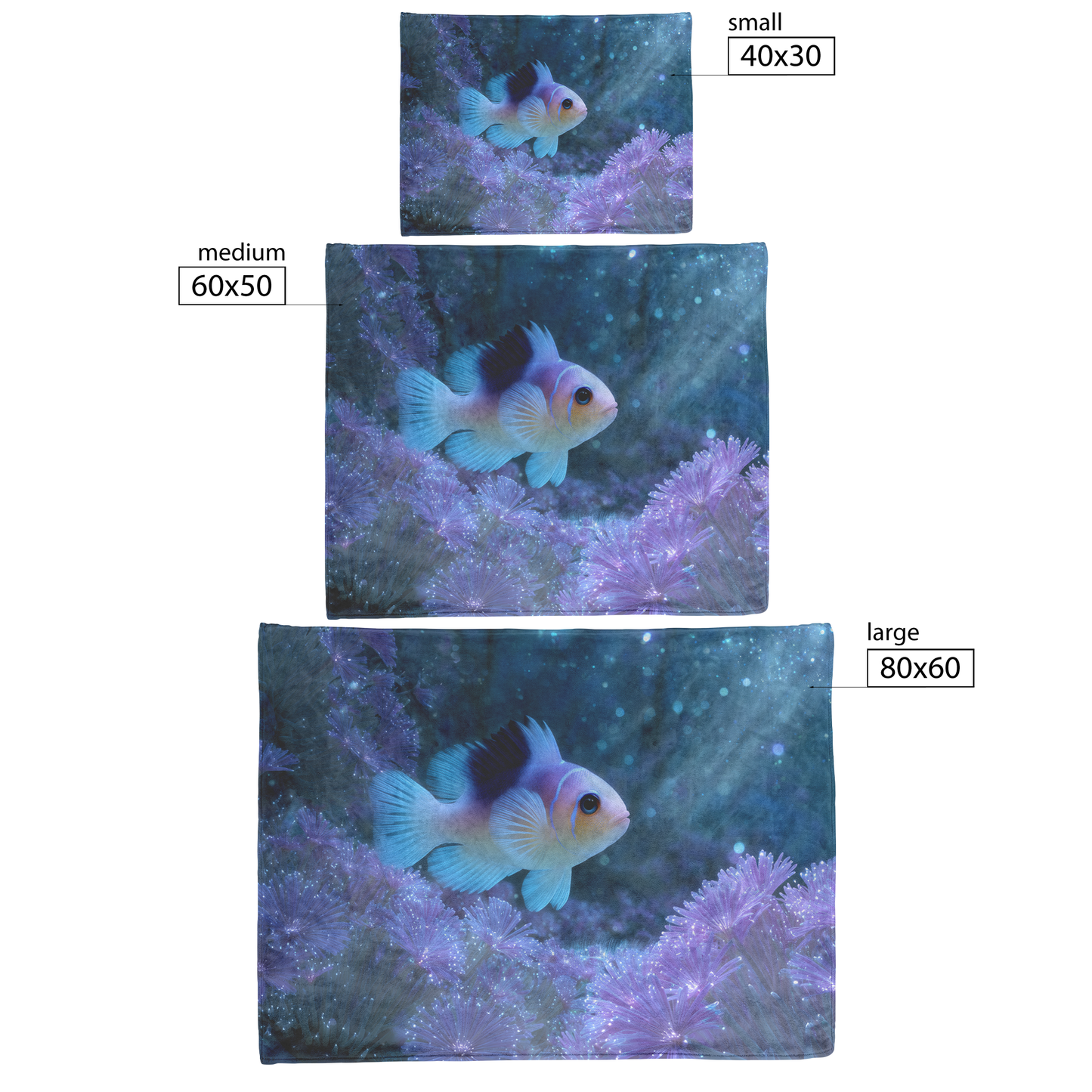 Whimsical_Clownfish_With_Blue_Eyes_Hidin_H_Blanket_Size_Options_Mockup.png