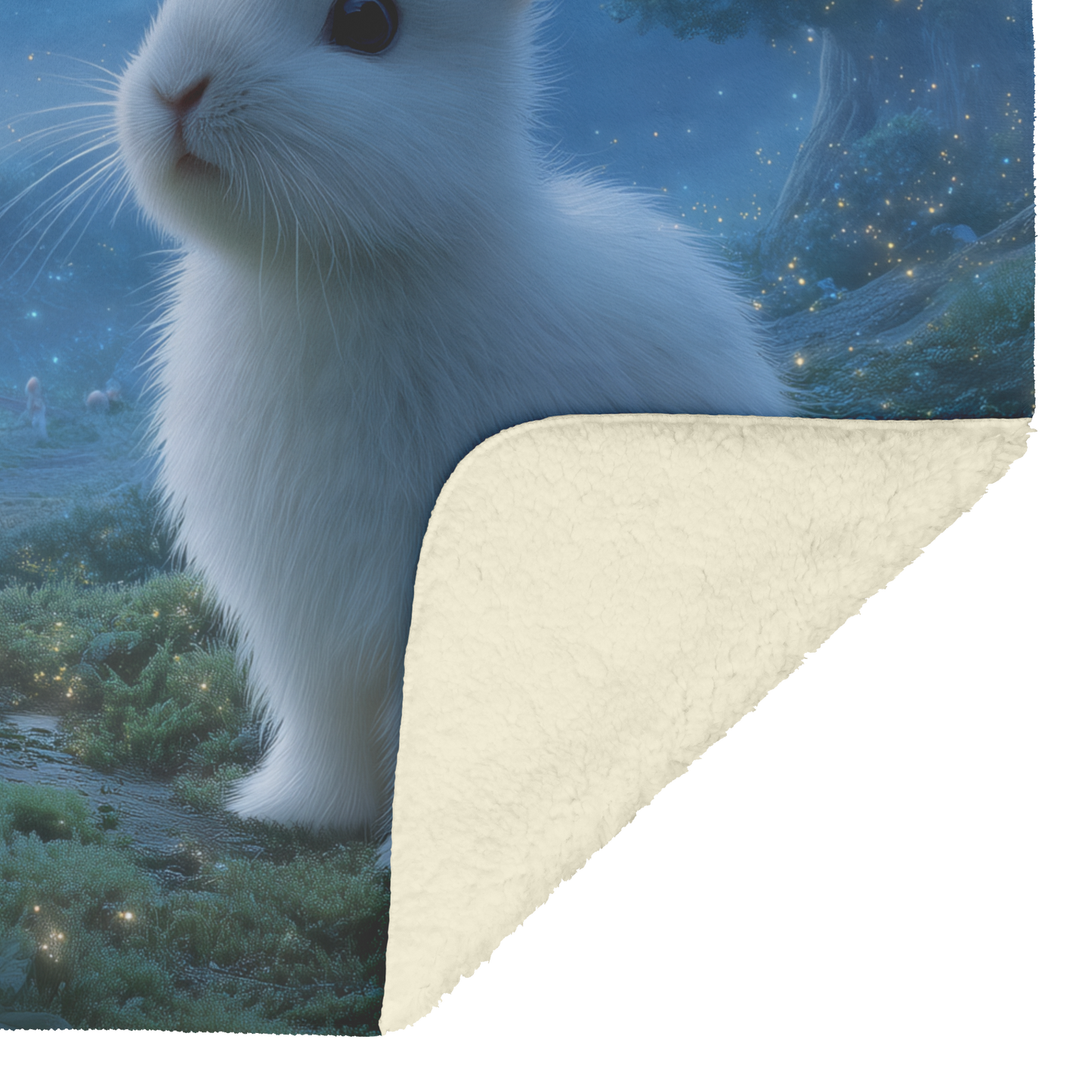 White_Rabbit_In_Glowing_Moonlit_Forest_S_H_Blanket_Sherpa_Mockup.png_15283089