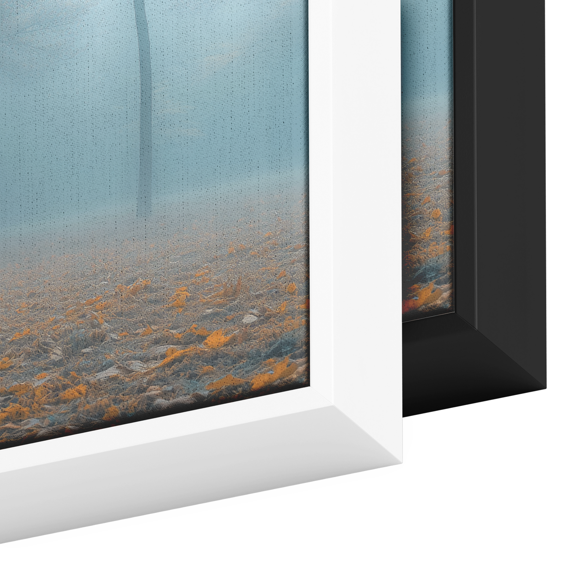 Wide_Angle_Deer_Silhouette_Foggy_Forest__Framed_Canvas_H_Panoramic_Color_Options_Mockup.png