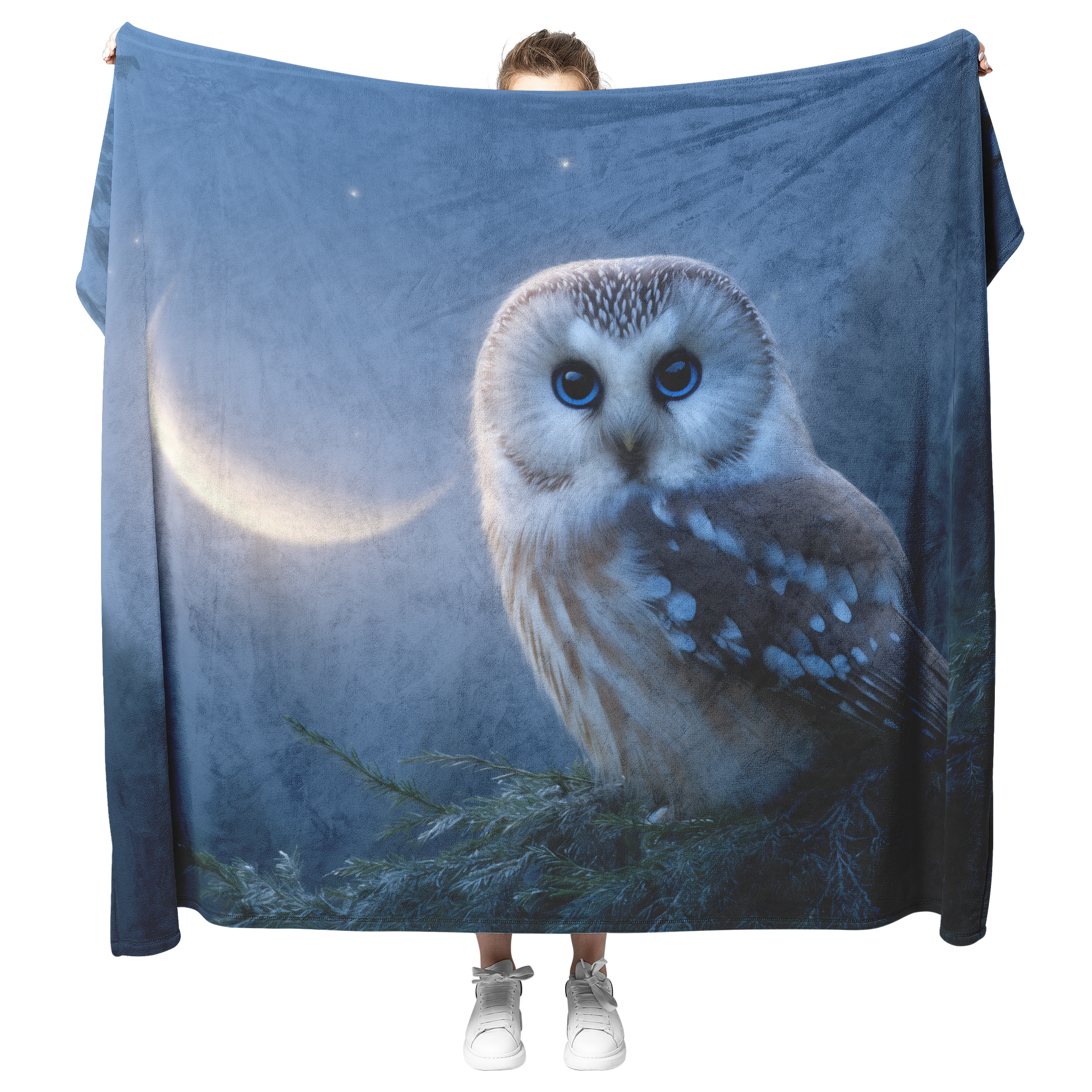 Wise_Owl_With_Blue_Eyes_Sitting_On_Glowi_H_Blanket_Model_Mockup.png_15282750