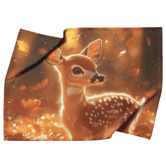 Autumn Fawn Cozy Fleece and Sherpa Blanket Embrace the Beauty of Nature - Awakening Aesthetics