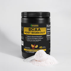 Awakening Aesthetics BCAA Post Workout Powder | 5000mg BCAAs + Glutamine for Lean Muscle Growth, Recovery & Endurance | 2:1:1 Ratio | Gluten Free | Fruit Punch Flavor | Made in USA - Awakening Aesthetics