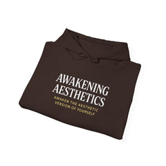 Awakening Aesthetics Gym Hoodie for Men & Women | Athletic Pullover with Kangaroo Pocket | 50/50 Cotton-Poly Blend | Comfortable, Stylish & Ethically Made | Unisex Classic Fit - Awakening Aesthetics